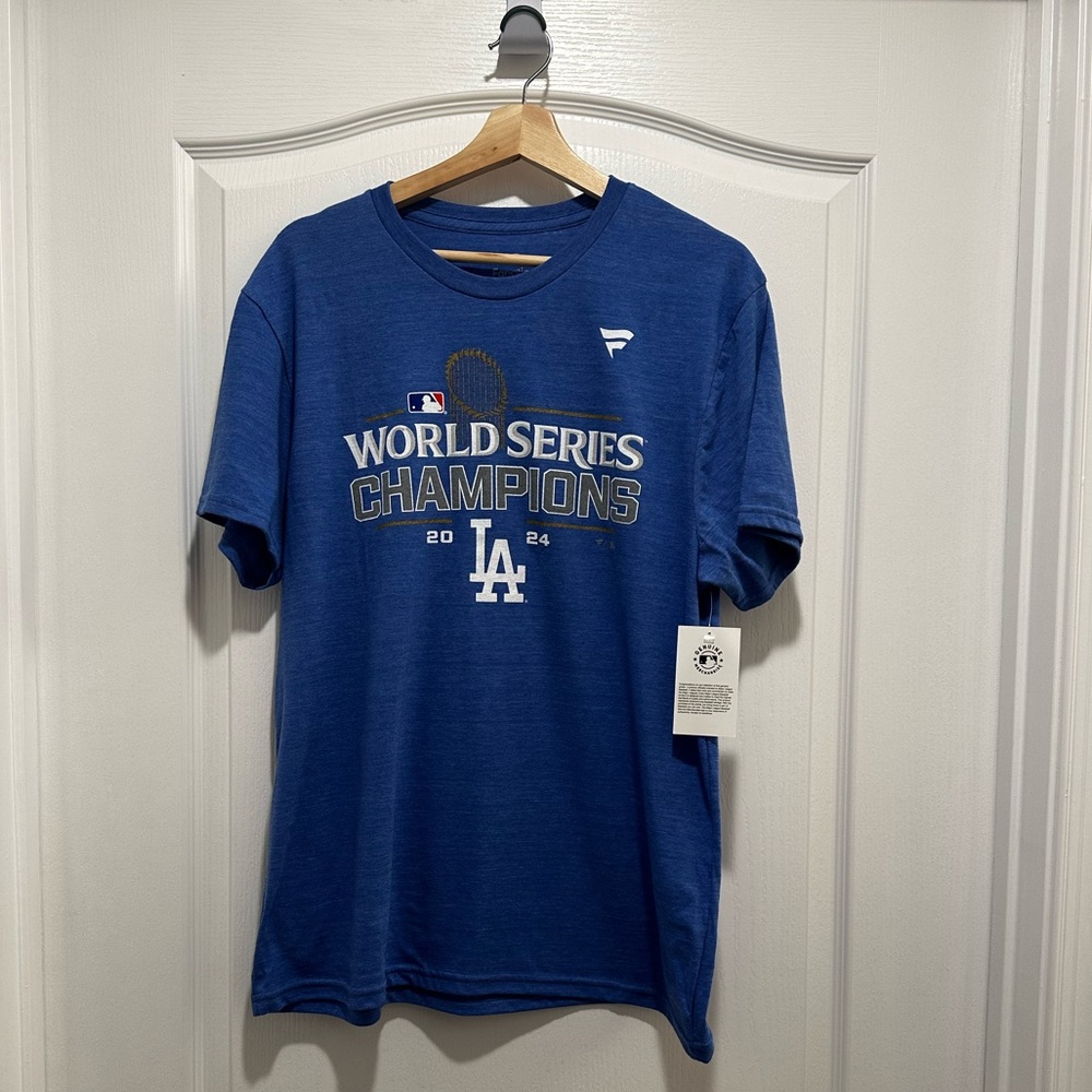 Fanatics Men's Blue World Series Champions T-Shirt